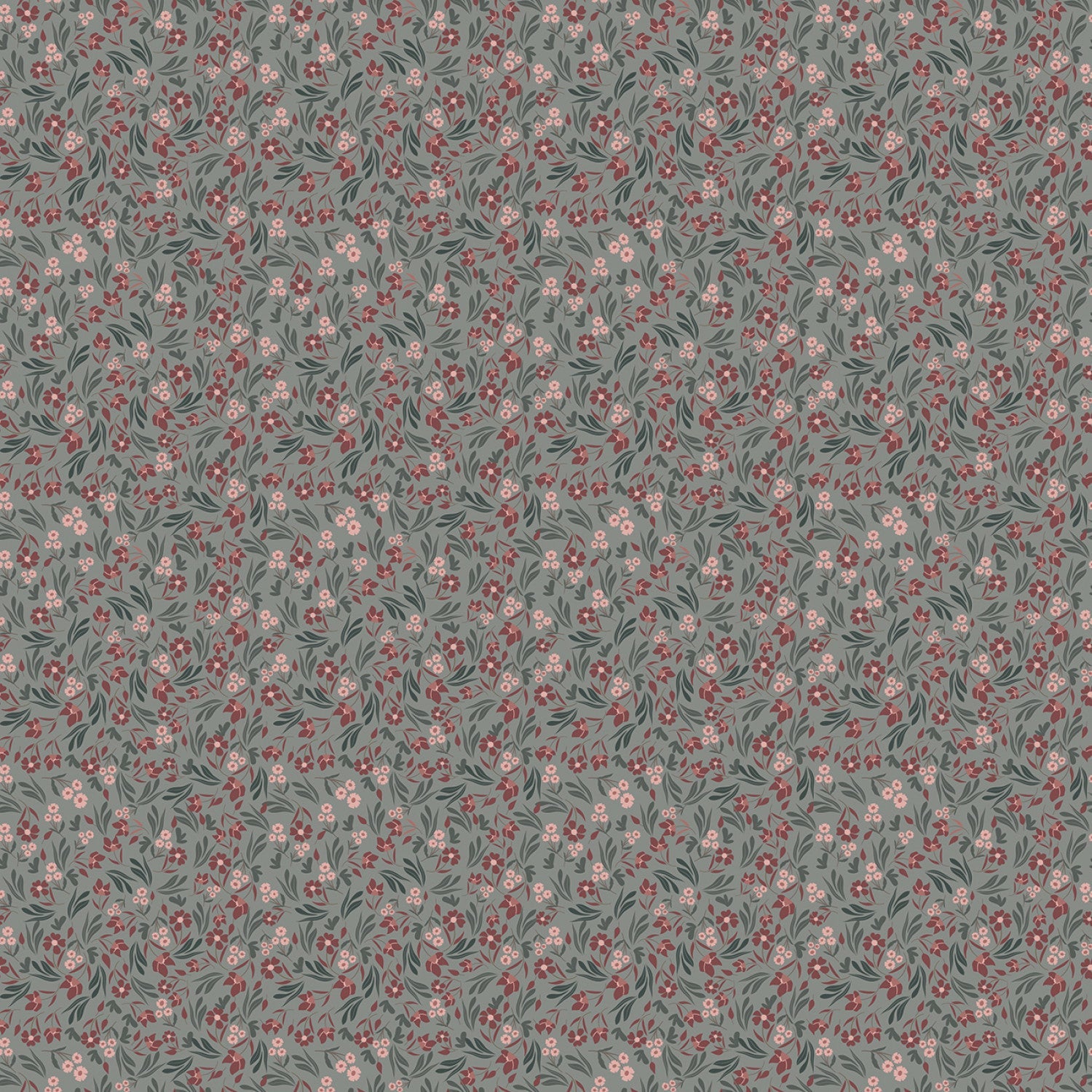 Riley Blake - Promenade dans la prairie - Gris sauge - C15231R-SAGEGRAY