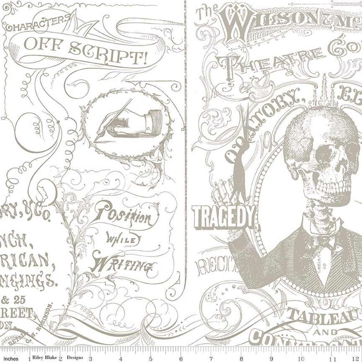 Riley Blake - Costumier, Acte II - Conversation au théâtre Gris - C16014-GRAY