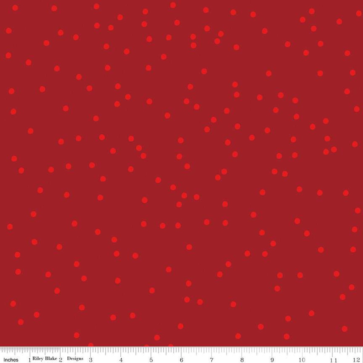 Riley Blake - On the Dot - Crimson