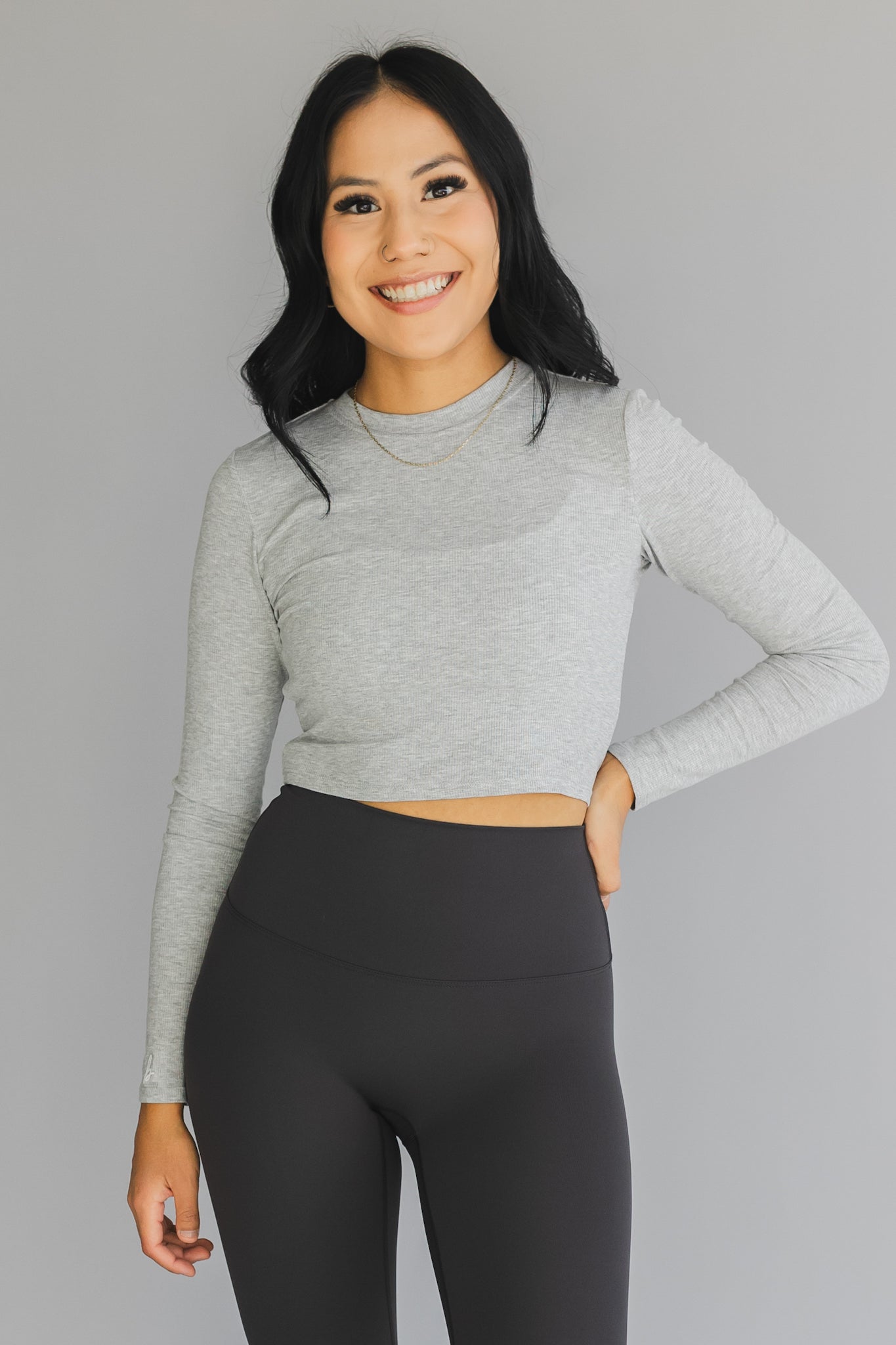 Ribbed Crew *Cropped