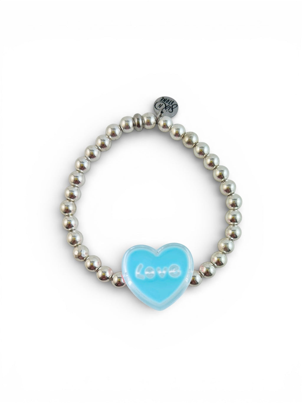 Bracelet à breloques en hématite - Argent