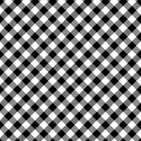 Poulailler Trésors Intemporels - Vichy Diagonal Noir C8783-BLACK 