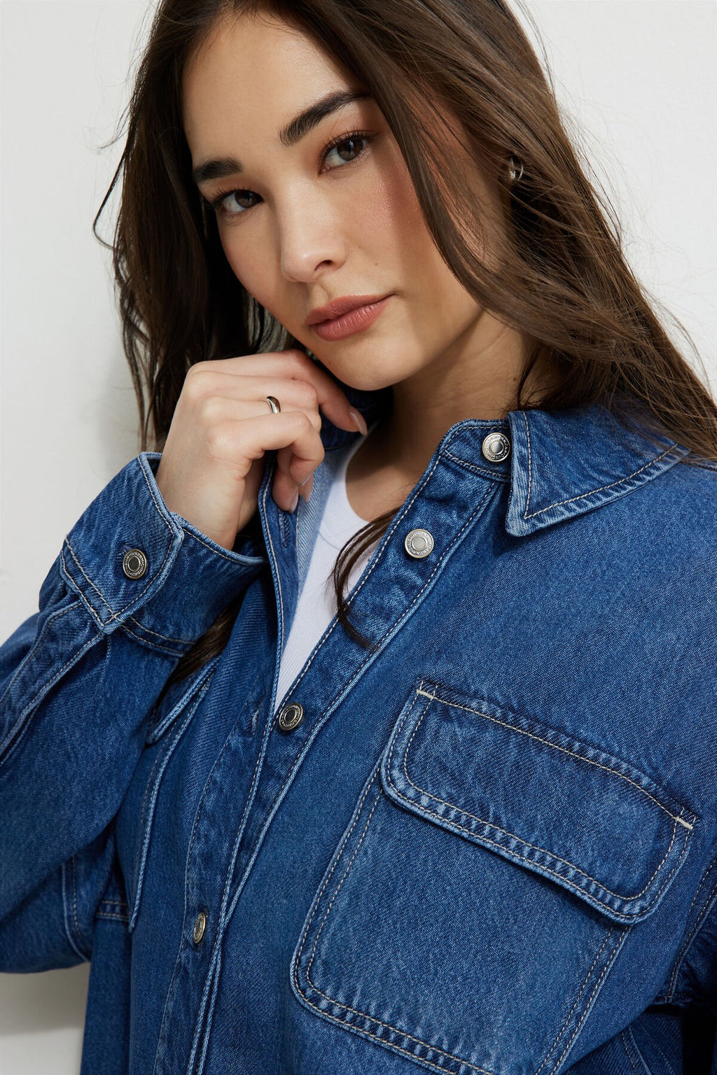 Chemise en jean Tencel™ surdimensionnée