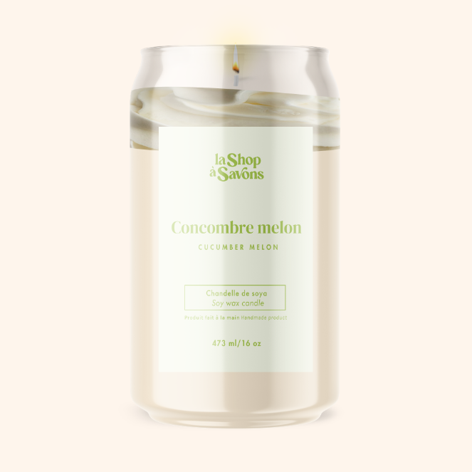 16 oz Soy Candle - Cucumber Melon