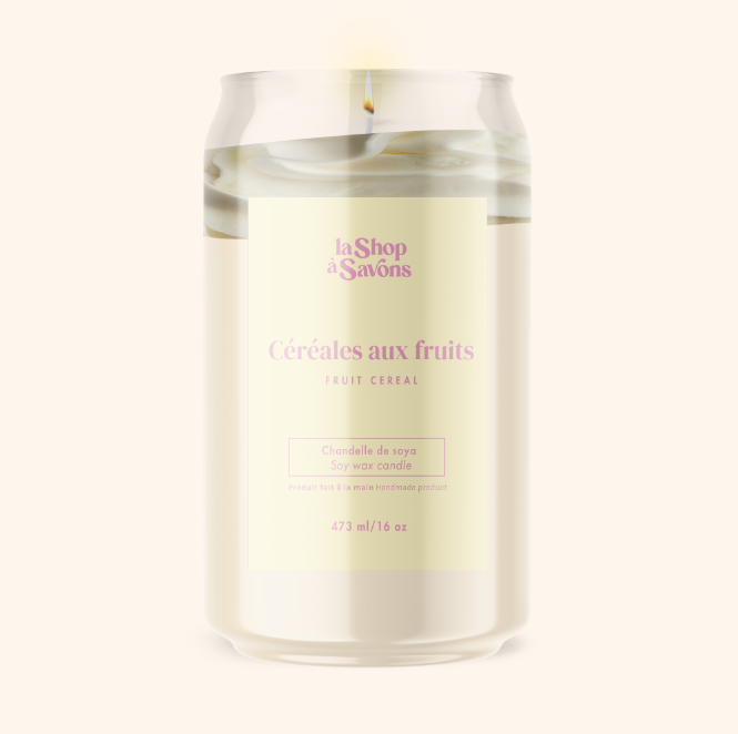 16 oz Soy Candle - Fruit Cereal