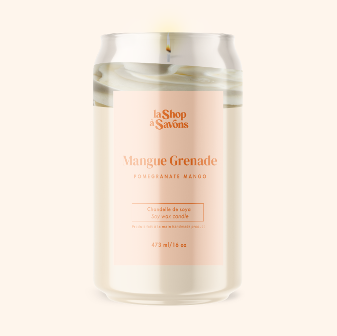 16 oz Soy Candle - Mango Pomegranate