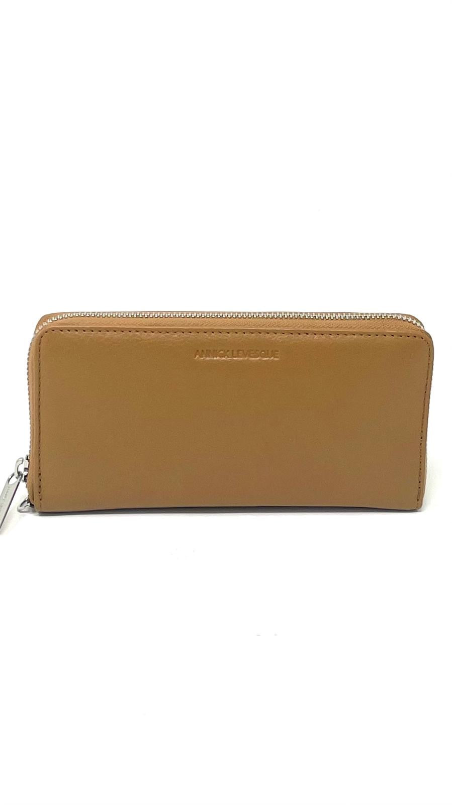 Genuine Tan Leather Wallet, Carla