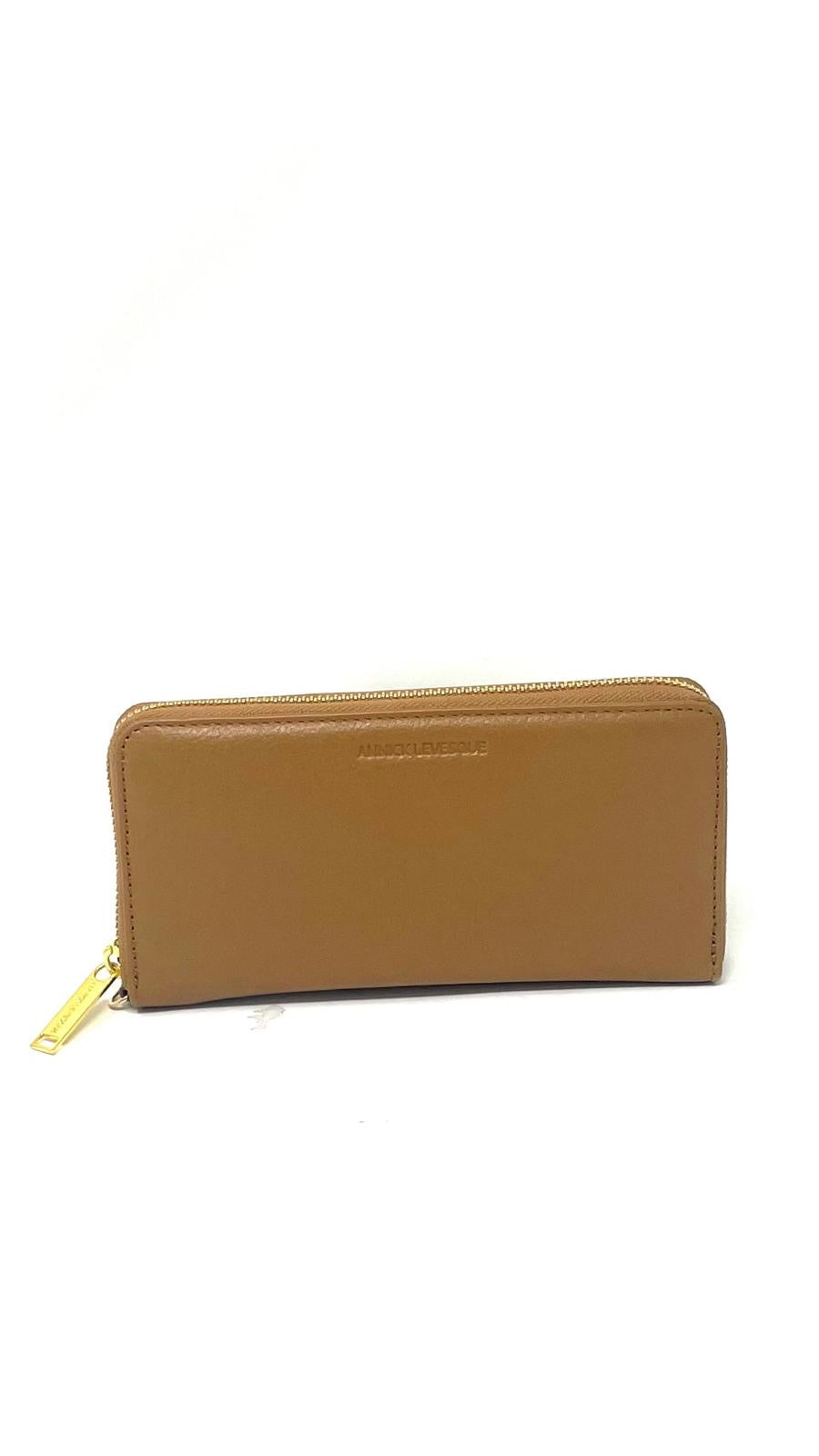 Genuine Tan Leather Wallet, Carla