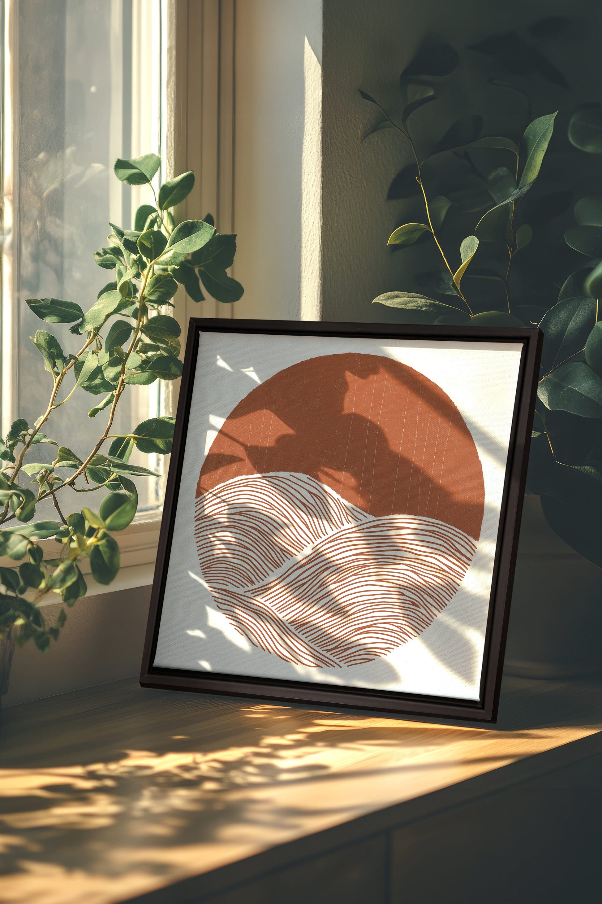 EARTH WAVES, Stretched Canvas Artwork