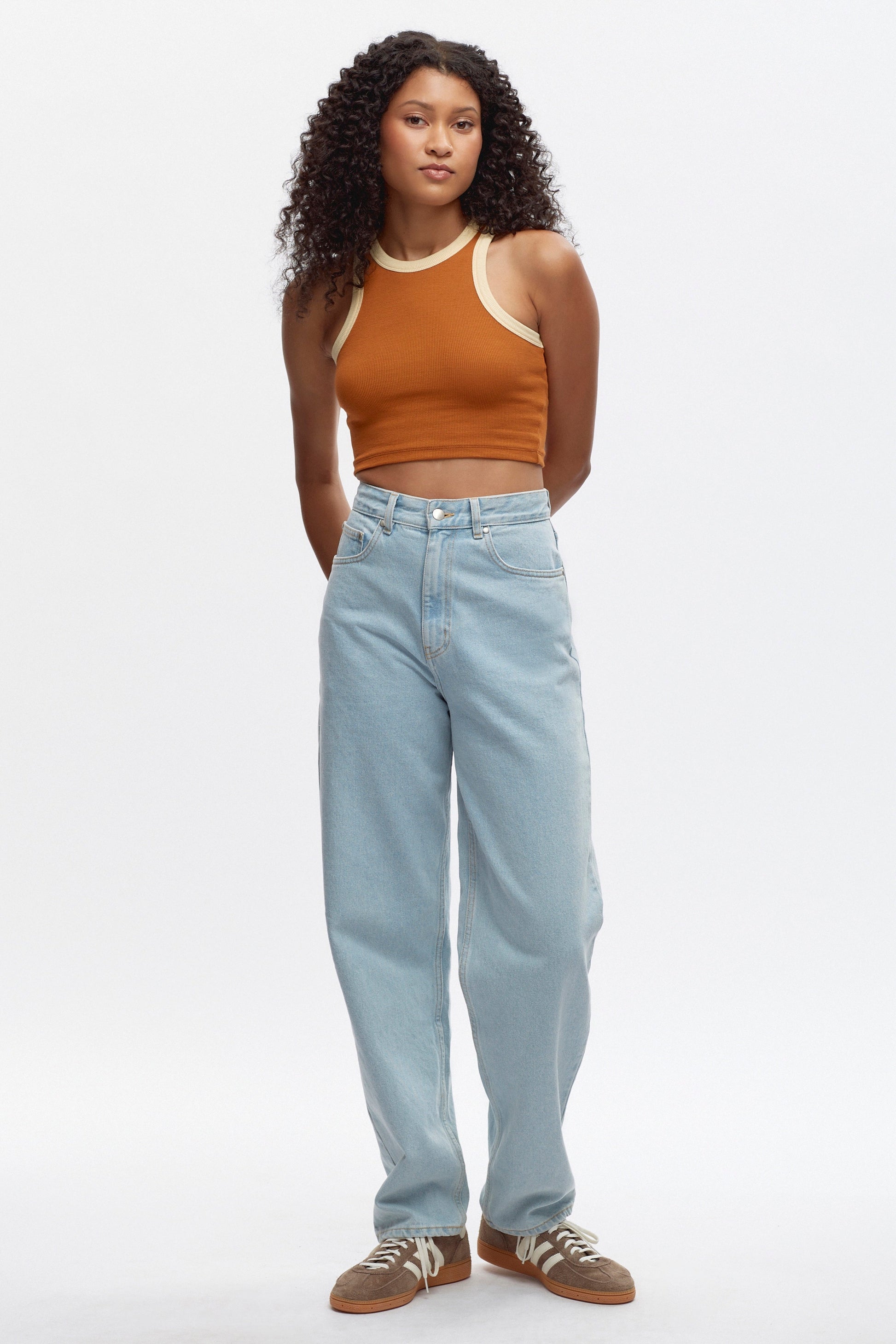 Débardeur Crop Racer pour femme