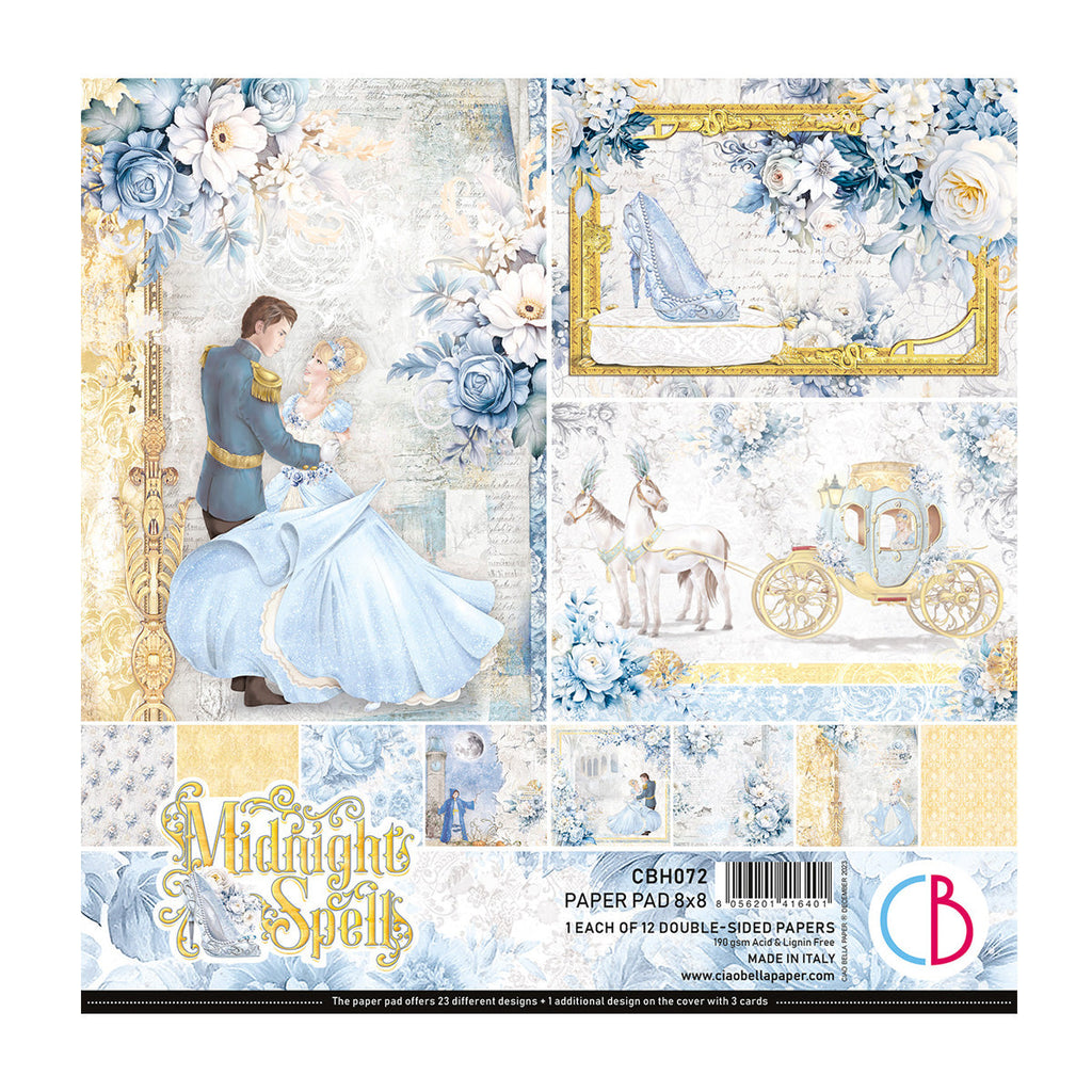 Midnight Spell Paper Pad 8"x8" 12/Pkg