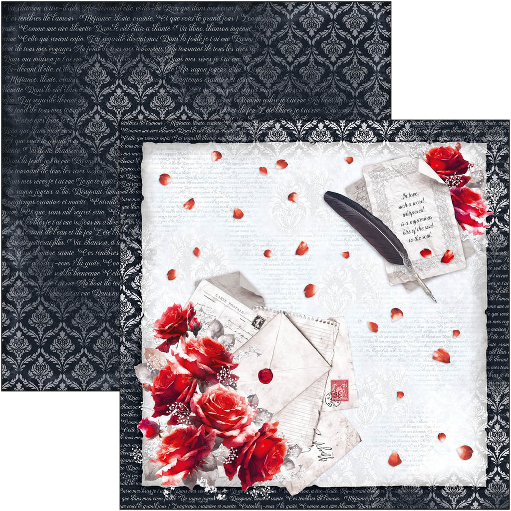Paris I Love You Paper Pad 12"x12" 12/Pkg