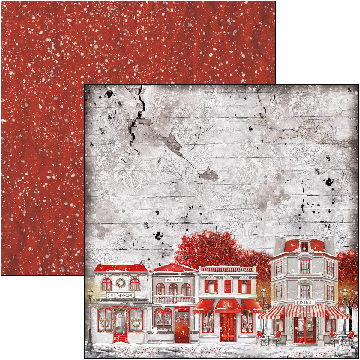 Paris I Love You Paper Pad 12"x12" 12/Pkg