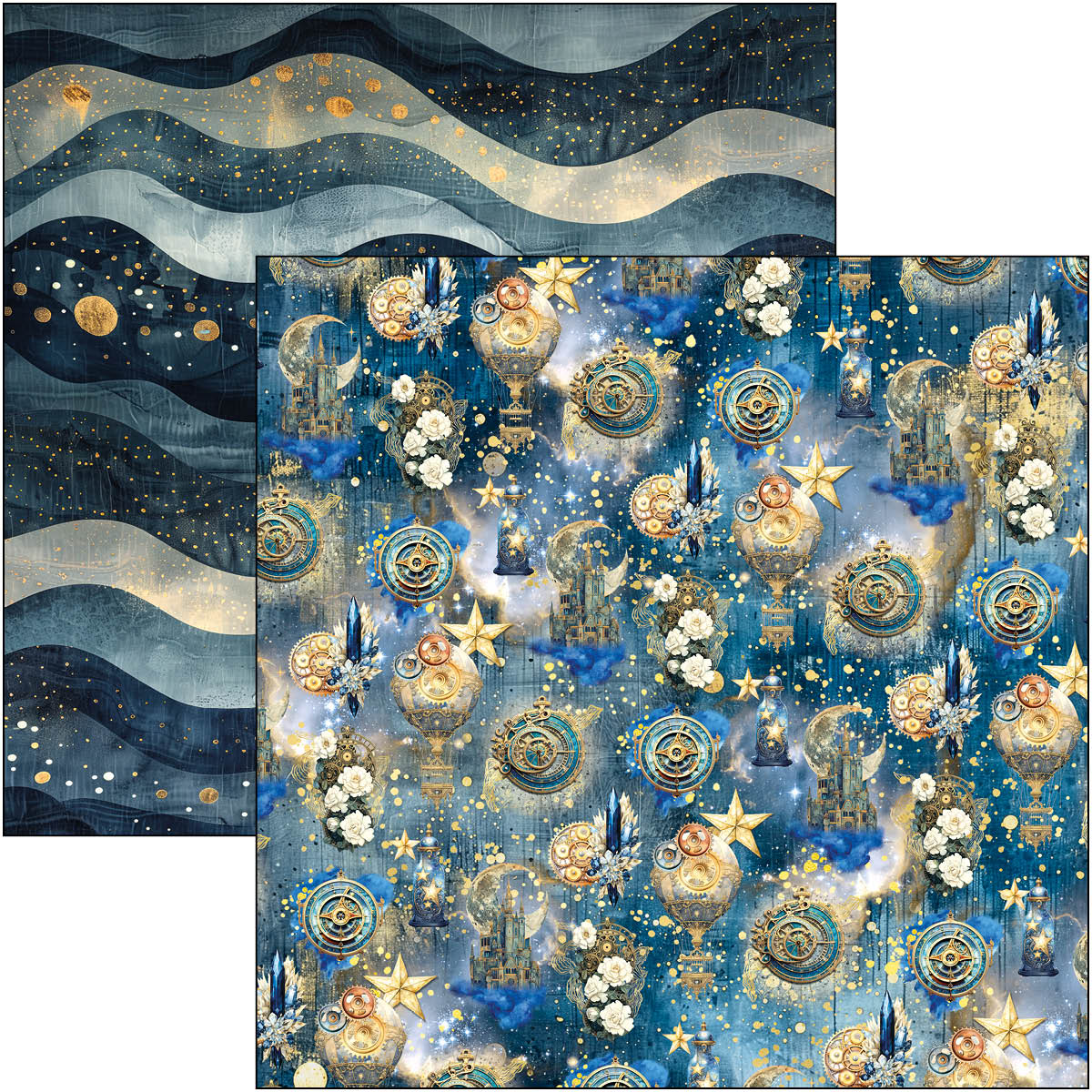 Celestial Paper Pad 12"x12" 12/Pkg