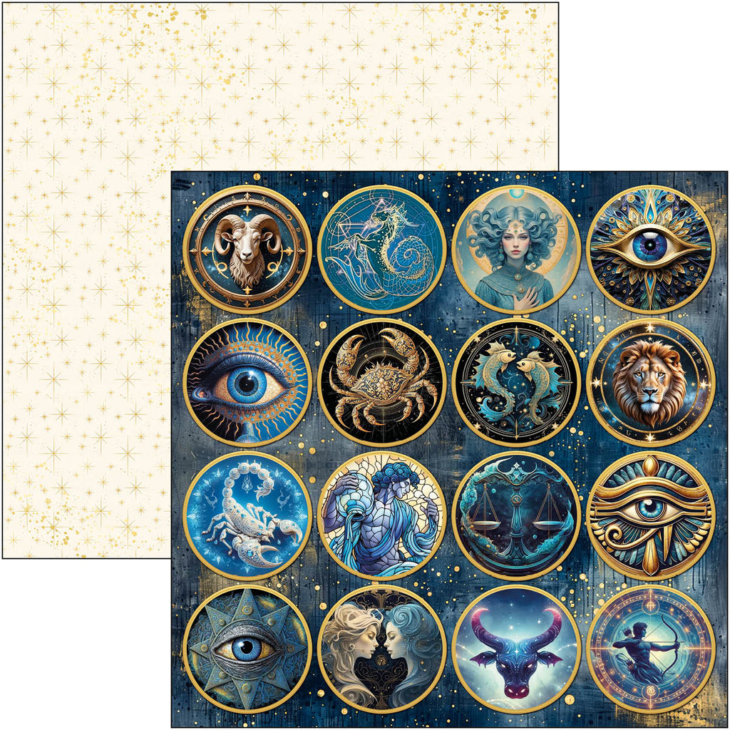 Celestial Paper Pad 12"x12" 12/Pkg