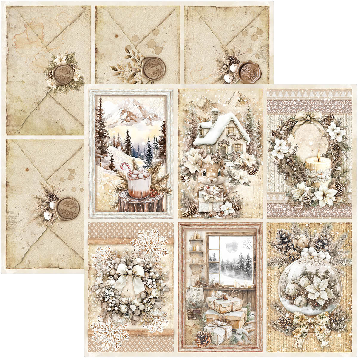 Winter Season Paper Pad 12"x12" 12/Pkg