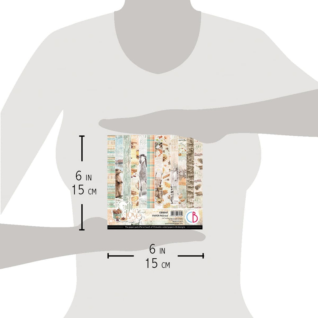 Ciao Bella The Gift of Love Paper Pad 6"x6" 24/Pkg