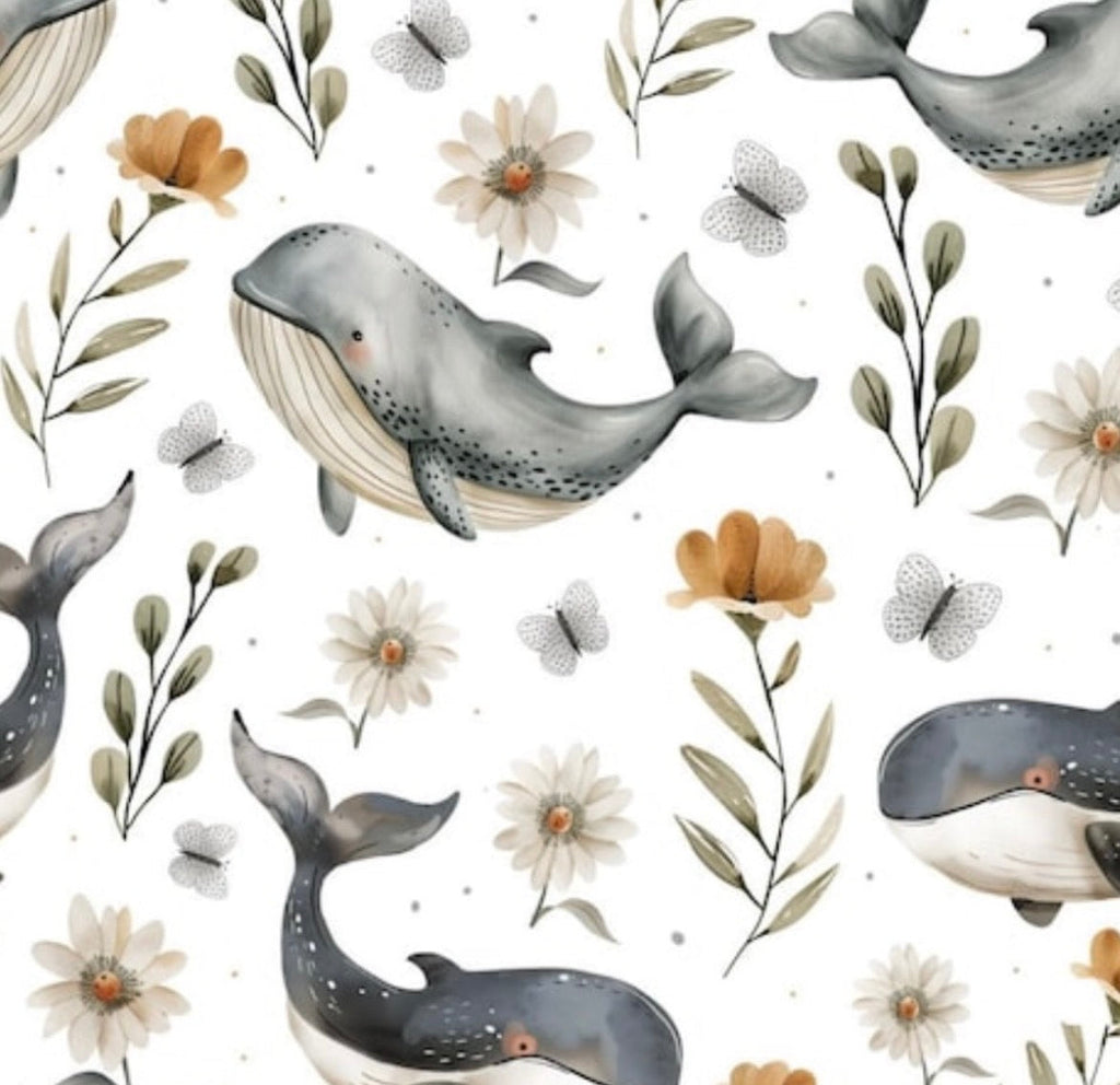 Beach & Play Tablecloth - Little Whales