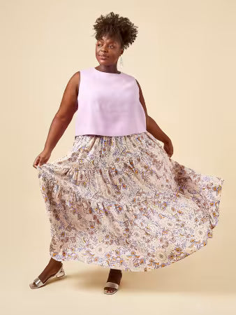 Azure Dress Top and Skirt by Closet Core Patterns