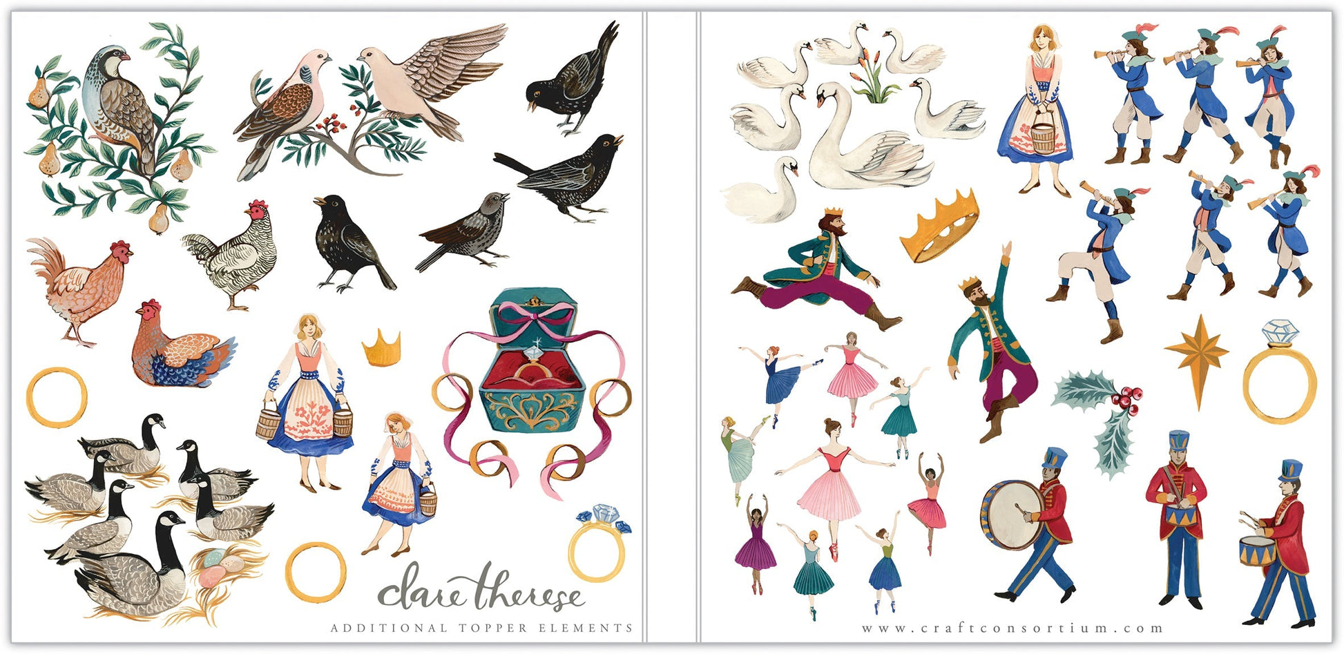 Craft Consortium 12 Days Of Christmas - 6x6 Paper Pad