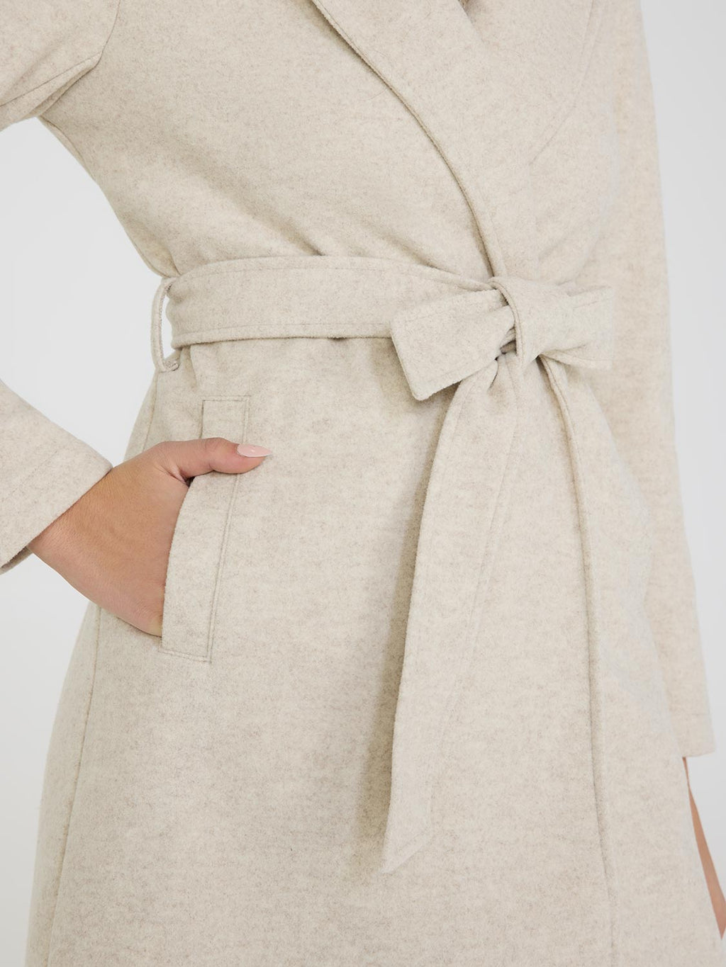 Manteau portefeuille à capuche