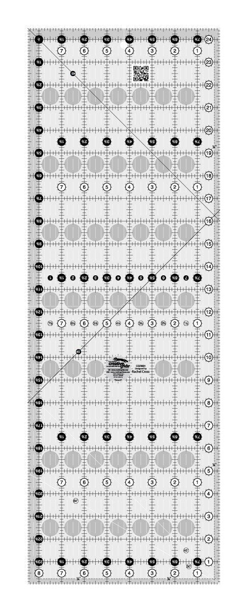 Règle de courtepointe Creative Grids 8-1/2 po x 24-1/2 po