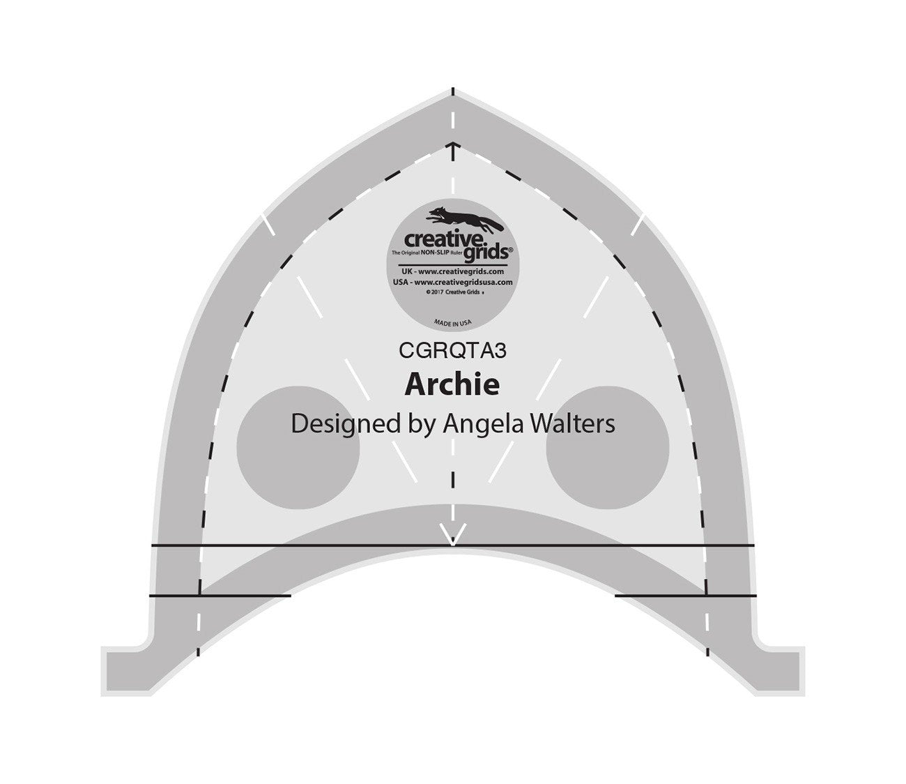 Outil de quilting à la machine Creative Grids - Archie