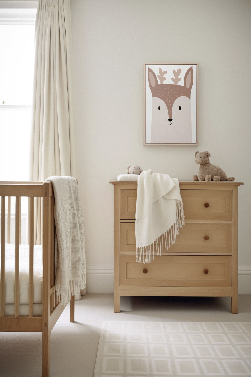 Deer, Stretched Canvas Artwork