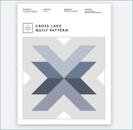 Kit de courtepointe Cross Lake