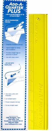 Ajouter une règle jaune d'un quart de 1/4"