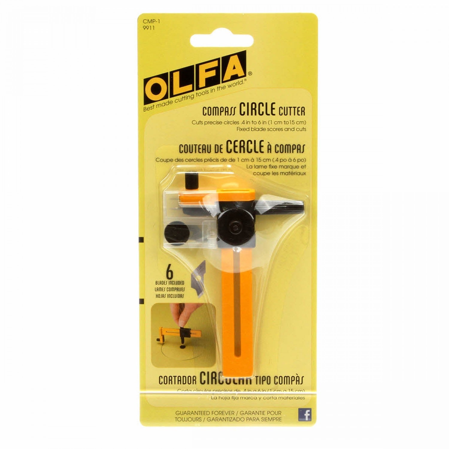 Coupe-cercle à boussole Olfa