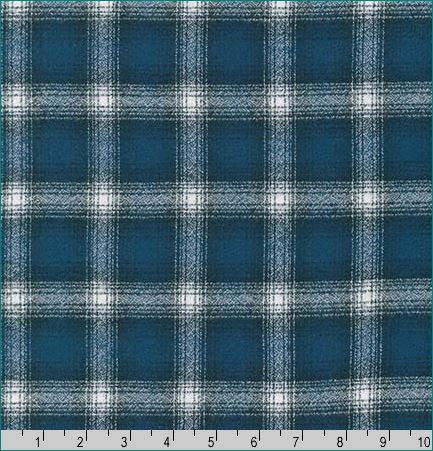 Flanelle de mammouth - Cobalt, 1/4 yard