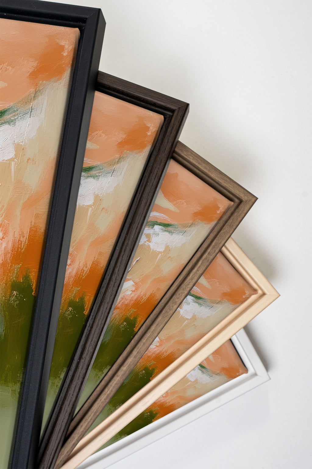 PEACHY FLOW, Stretched Canvas Artwork