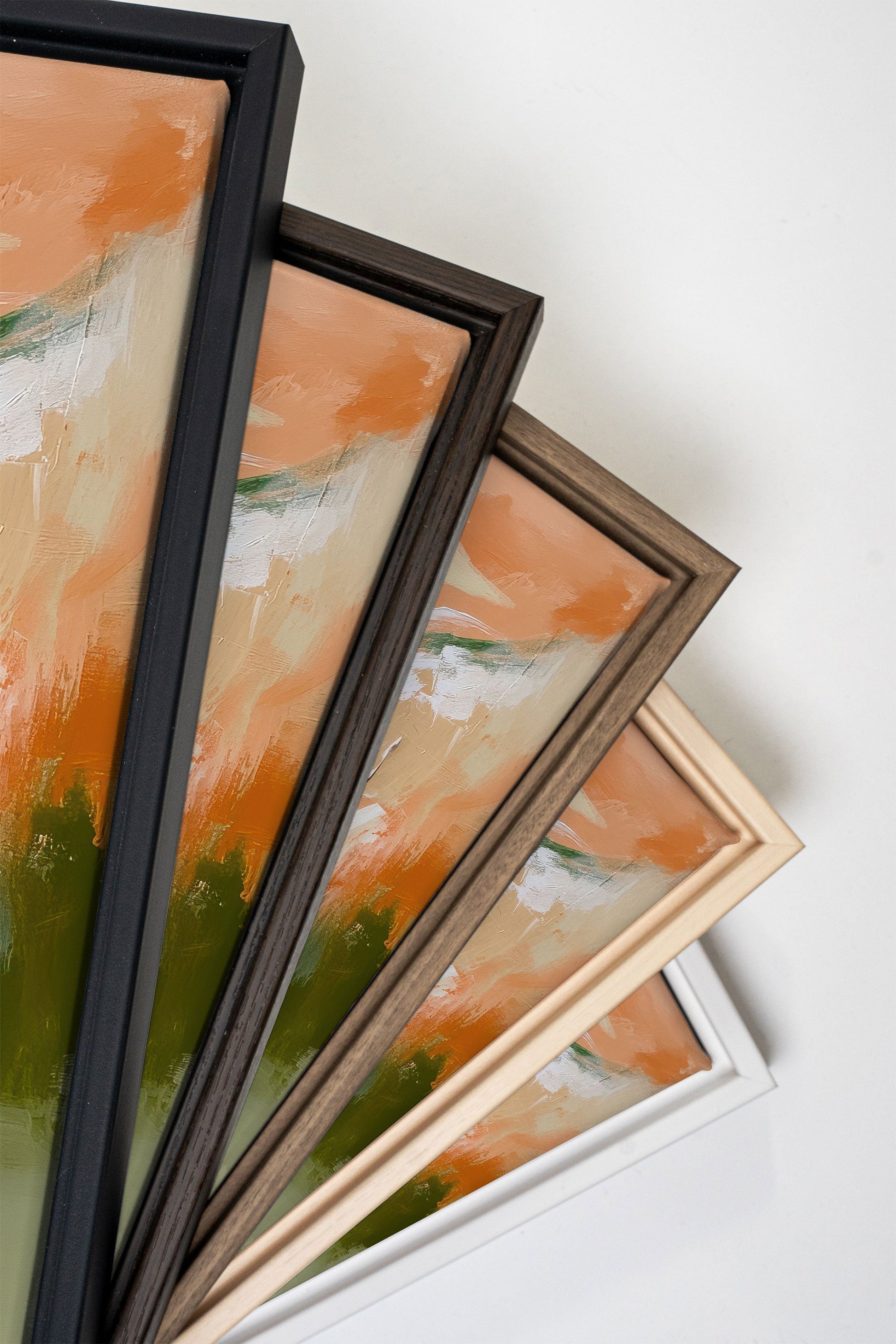 PEACHY FLOW, Stretched Canvas Artwork