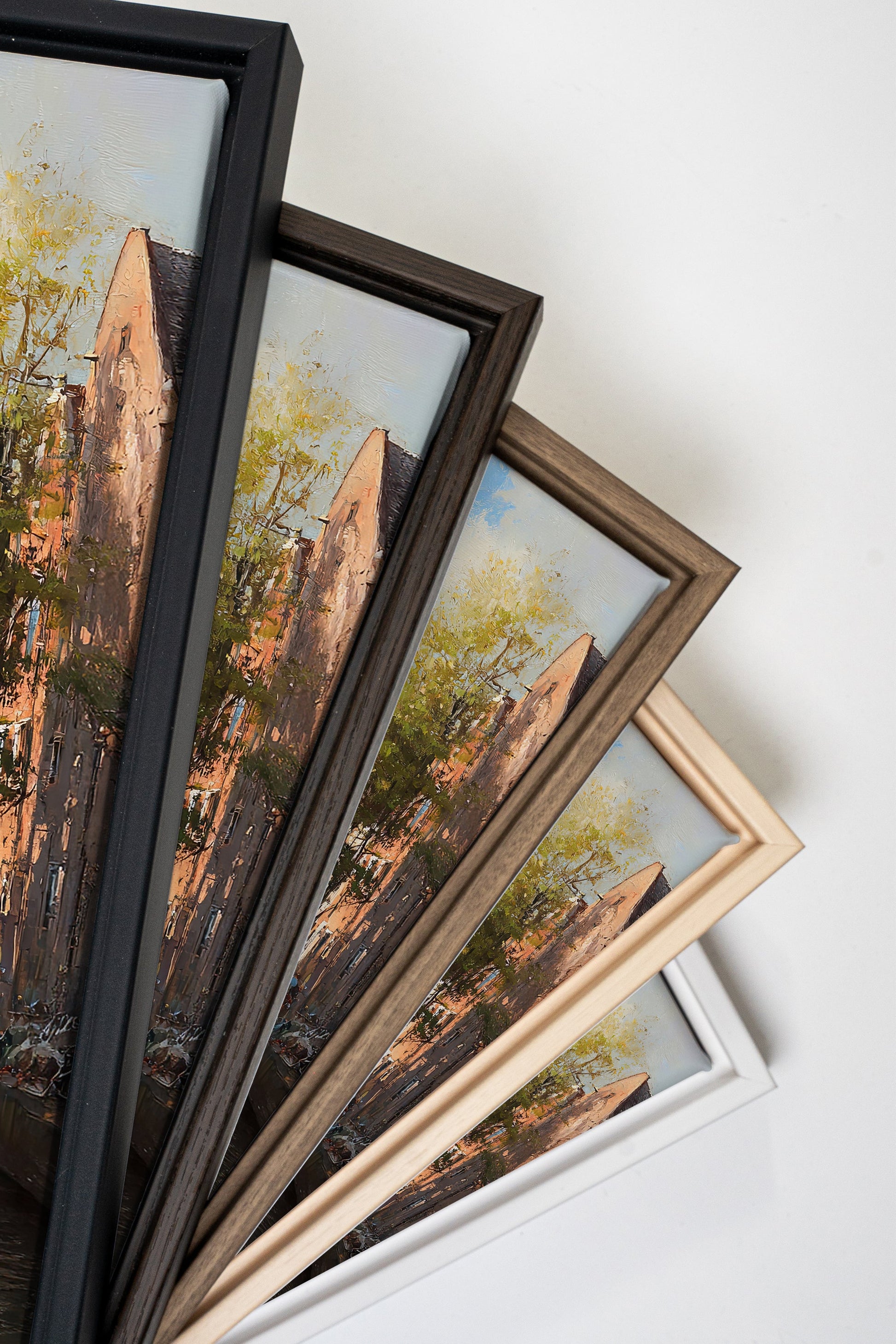 Amsterdam Canals, Stretched Canvas Artwork