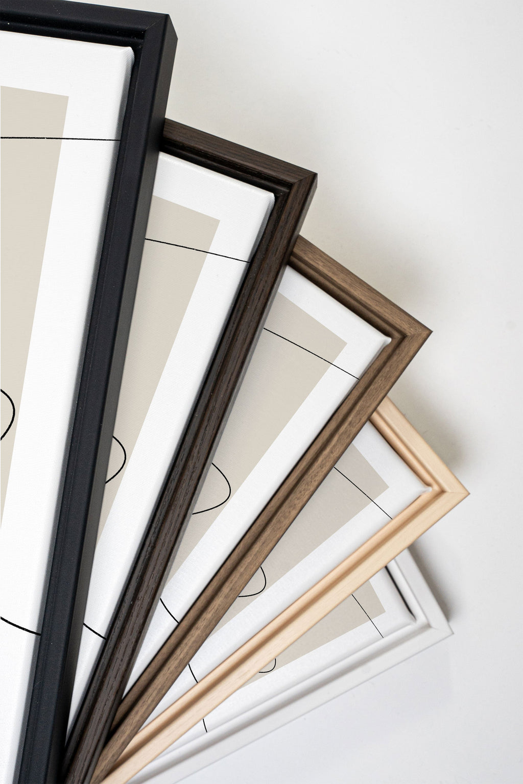 ELEGANT CURVES TRIO (3 Stretched Canvas Artworks)