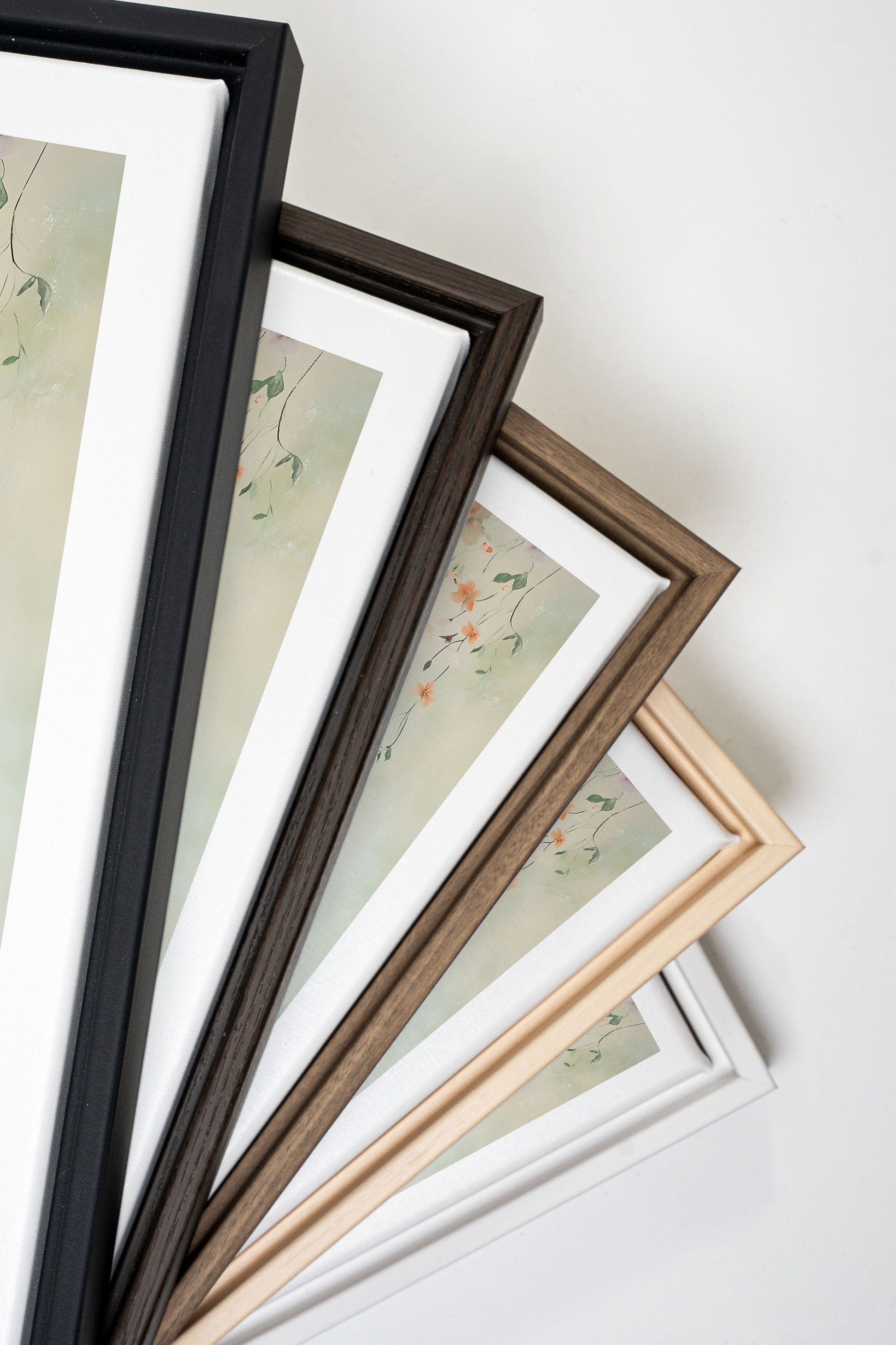 Floral Cascade, Stretched Canvas Artwork