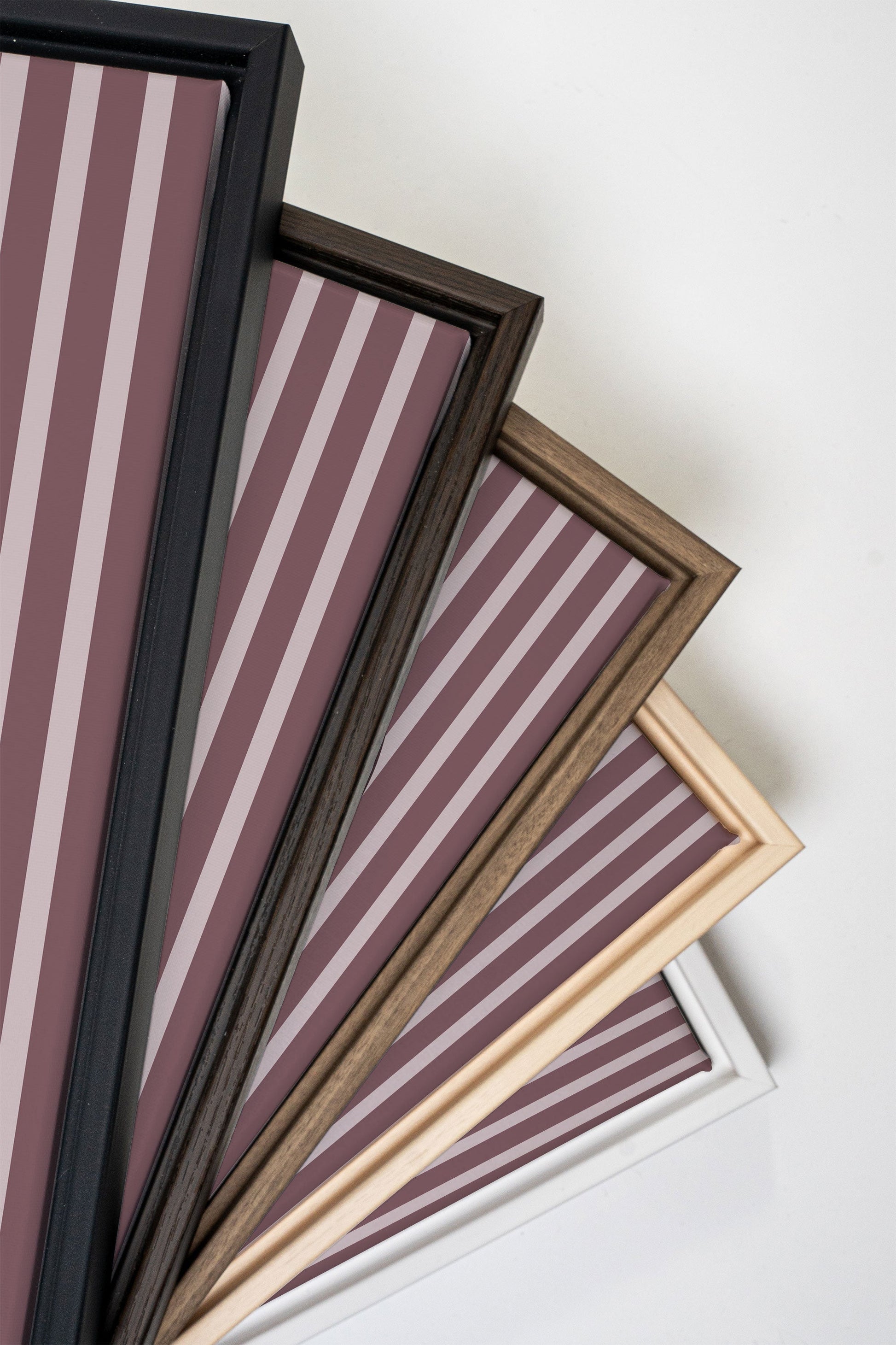 LAVENDER STRIPES, Stretched Canvas Artwork