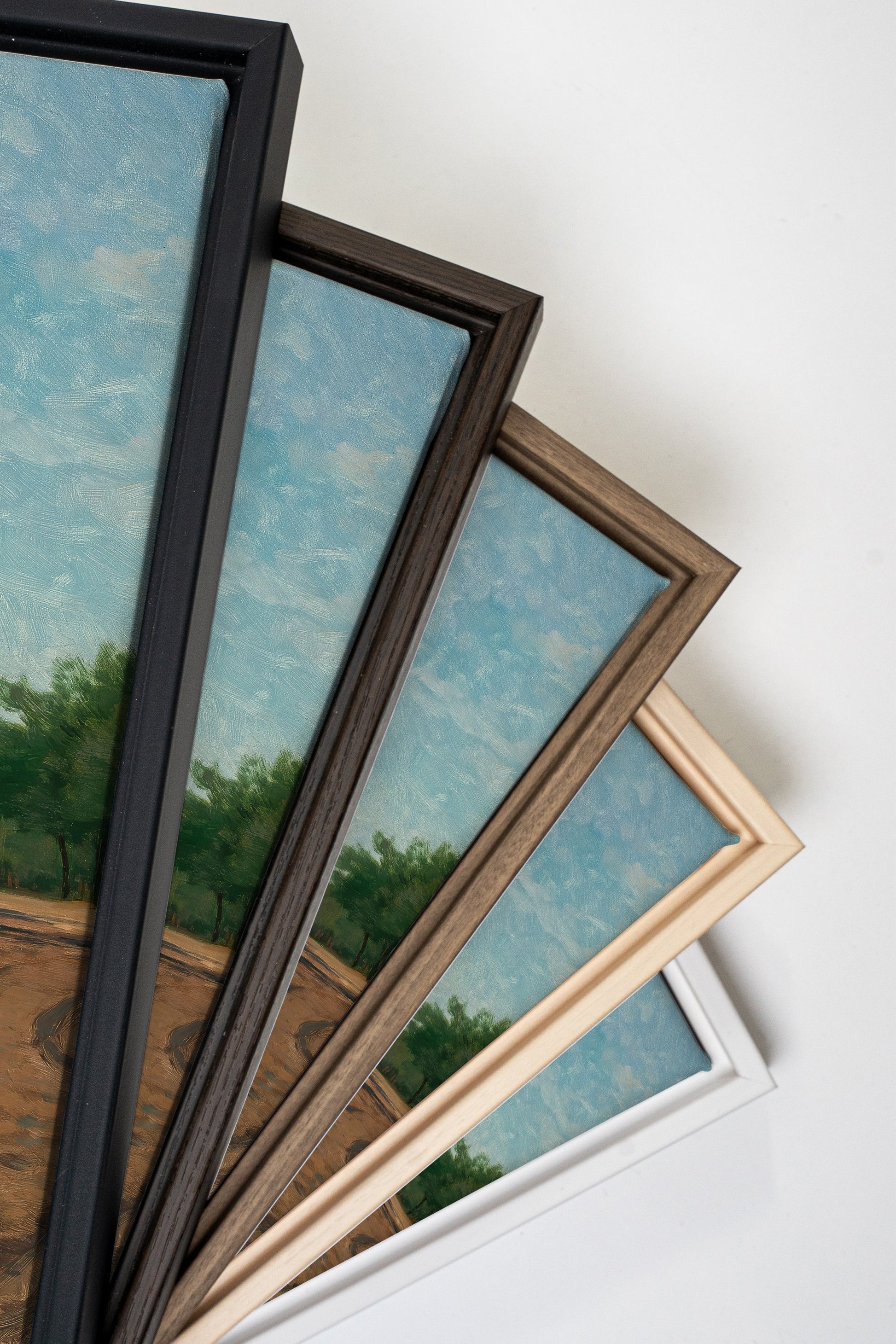 VILLAGE ROAD, Stretched Canvas Artwork