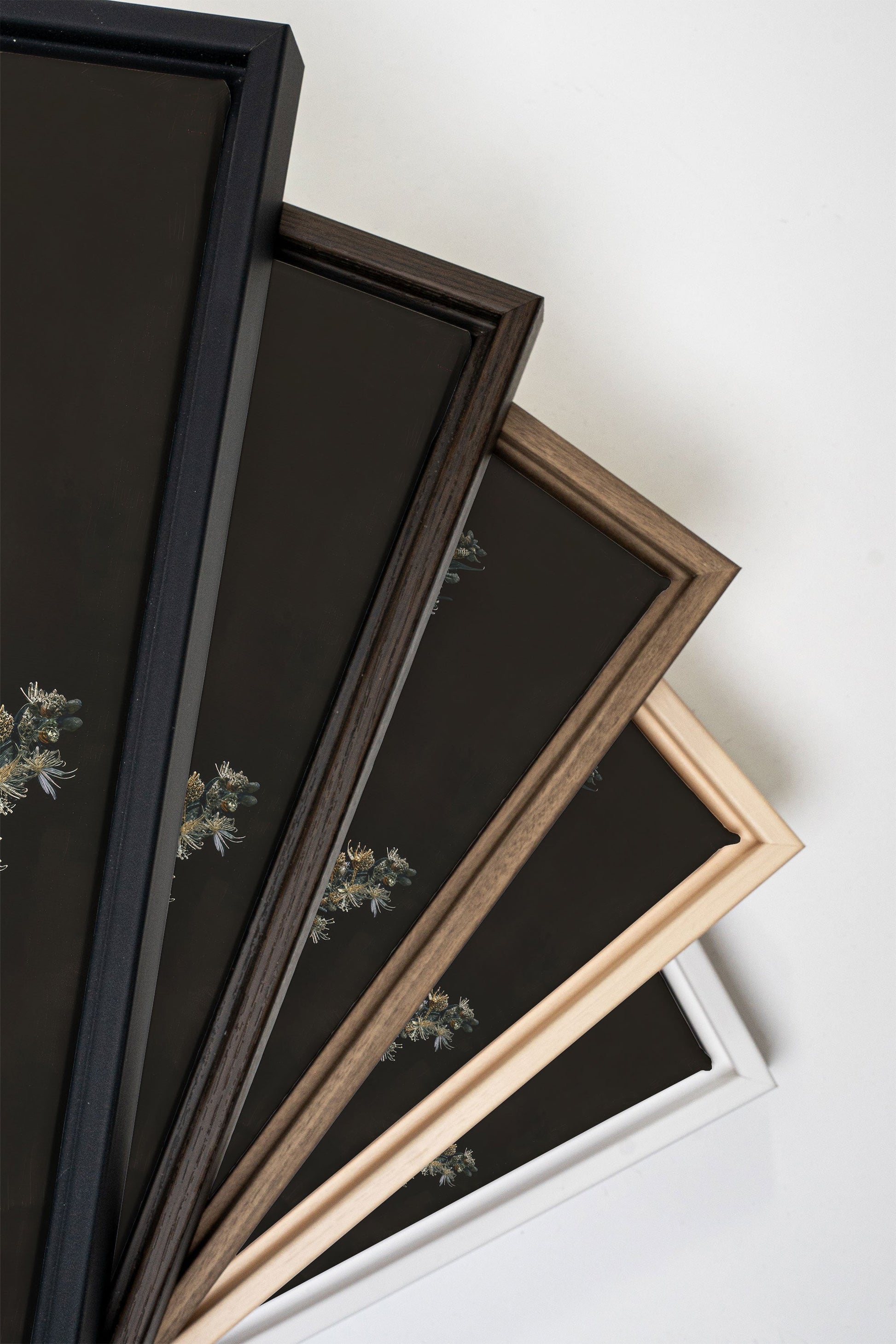 SILVER FLOWER, Stretched Canvas Artwork