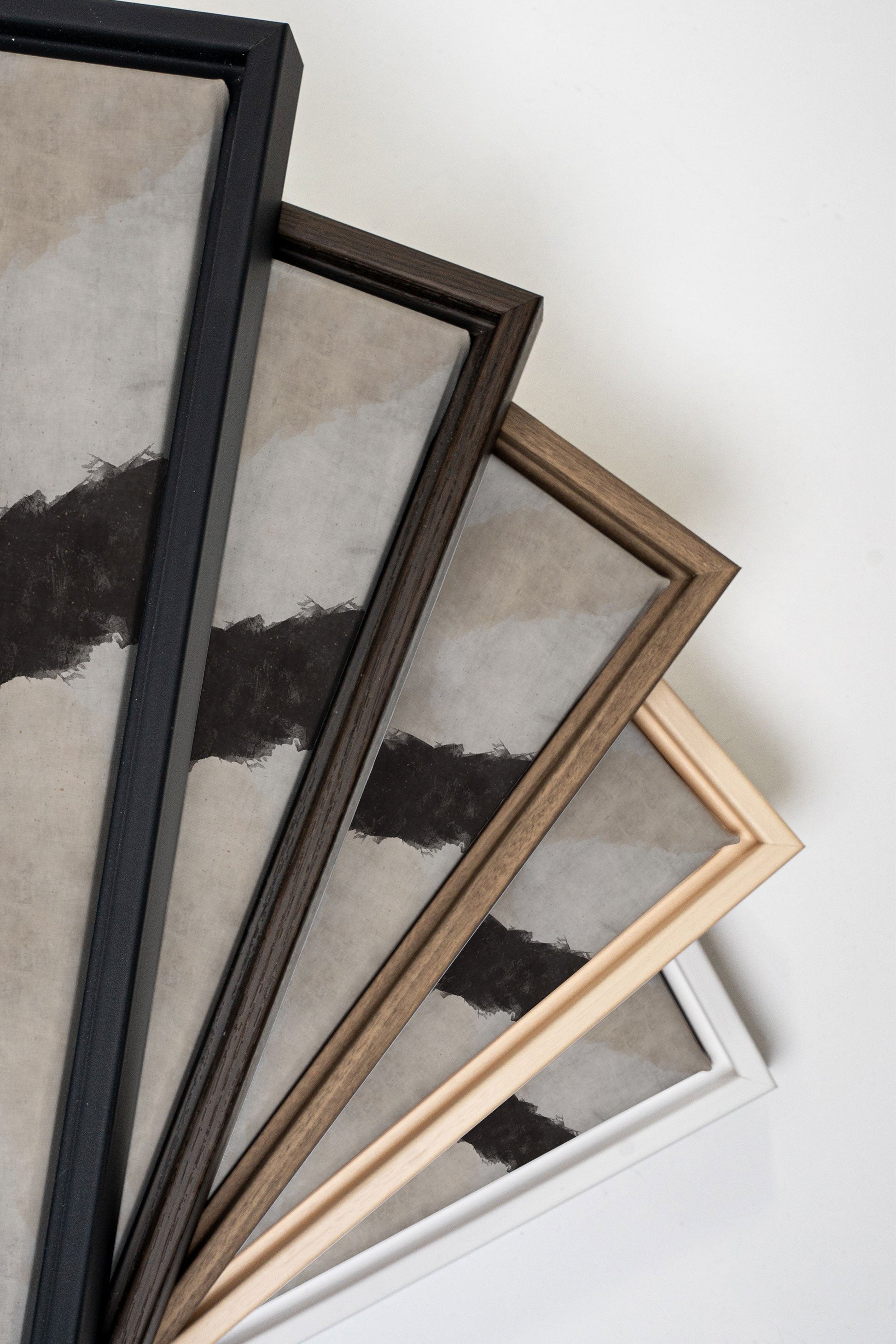 Black Threads, Stretched Canvas Artwork