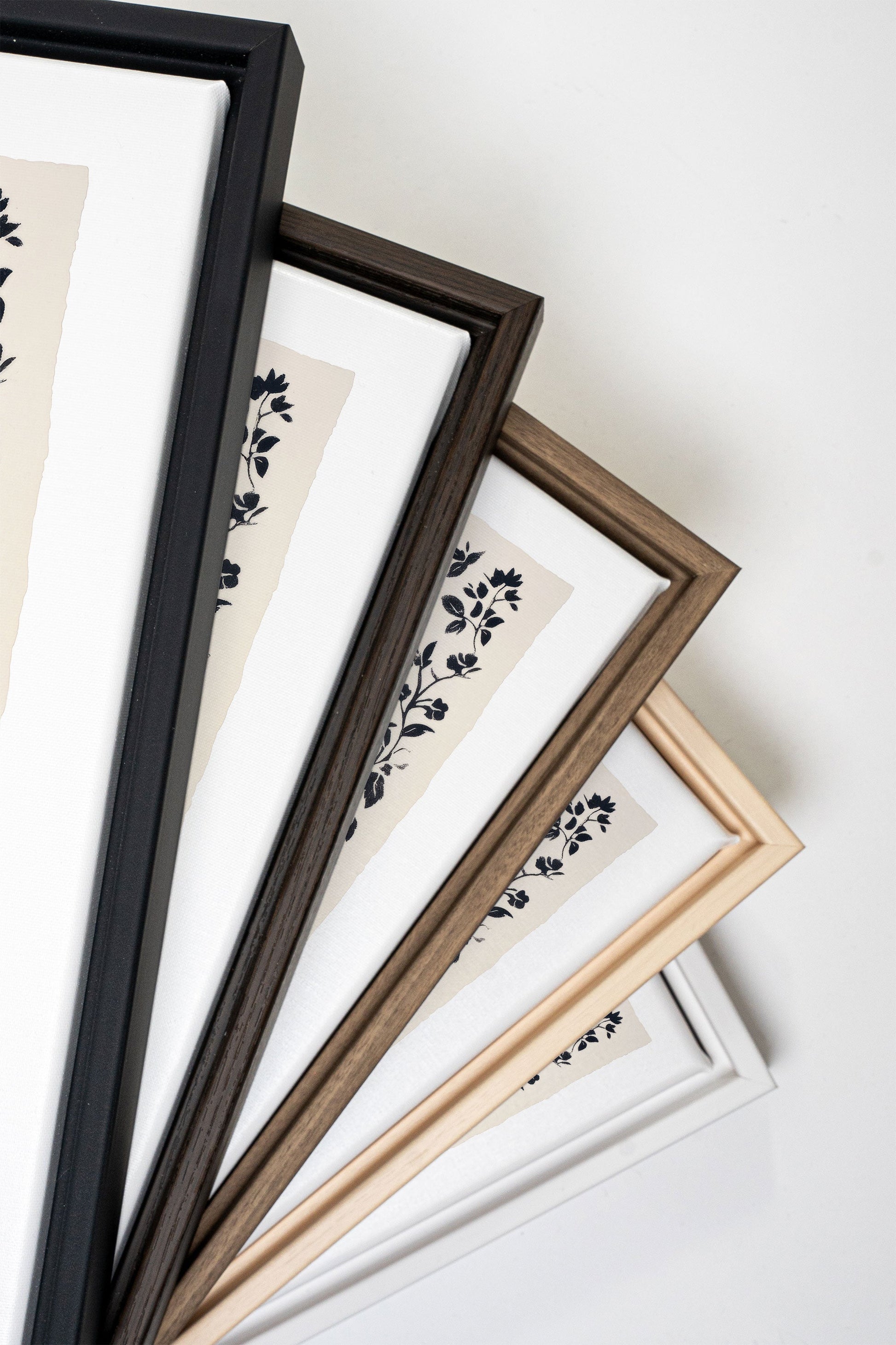 Floral Shadow, Stretched Canvas Artwork