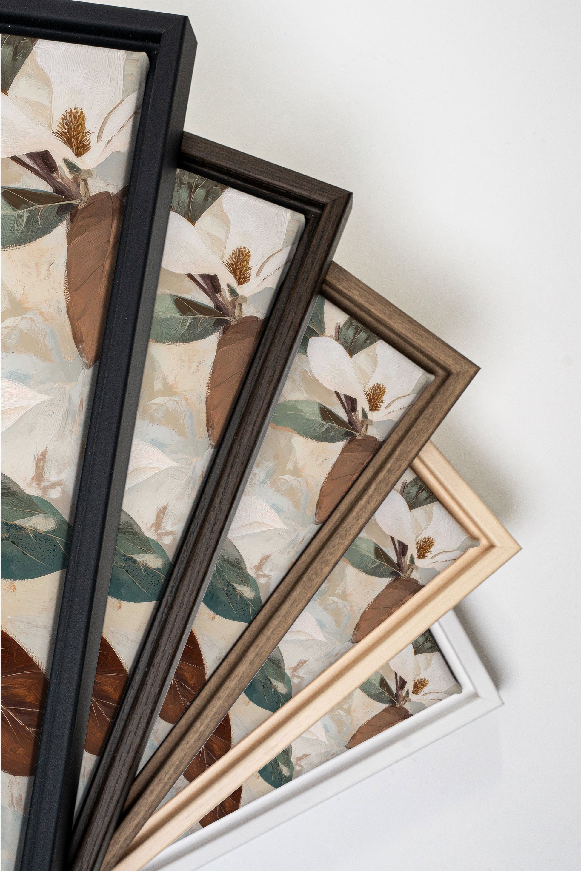 MAGNOLIA BLOOMS, Stretched Canvas Artwork