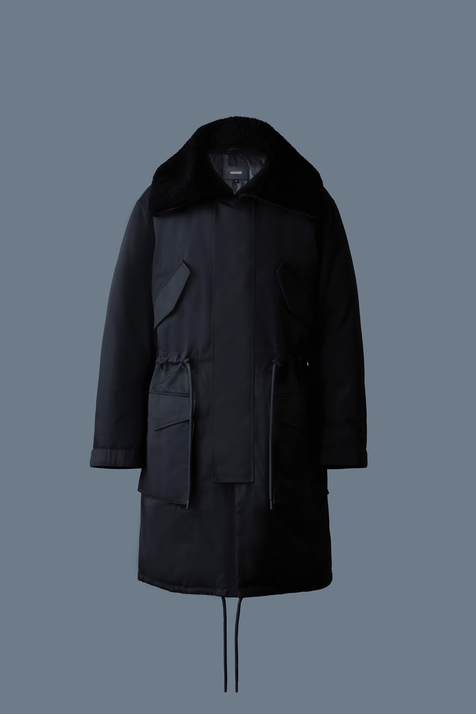 LEON Shearling Collar Down Parka