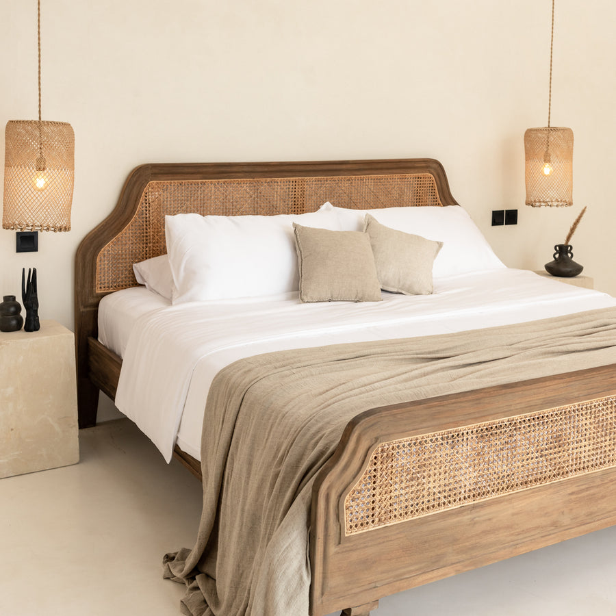 Ensemble de housse de couette en sergé de bambou biologique