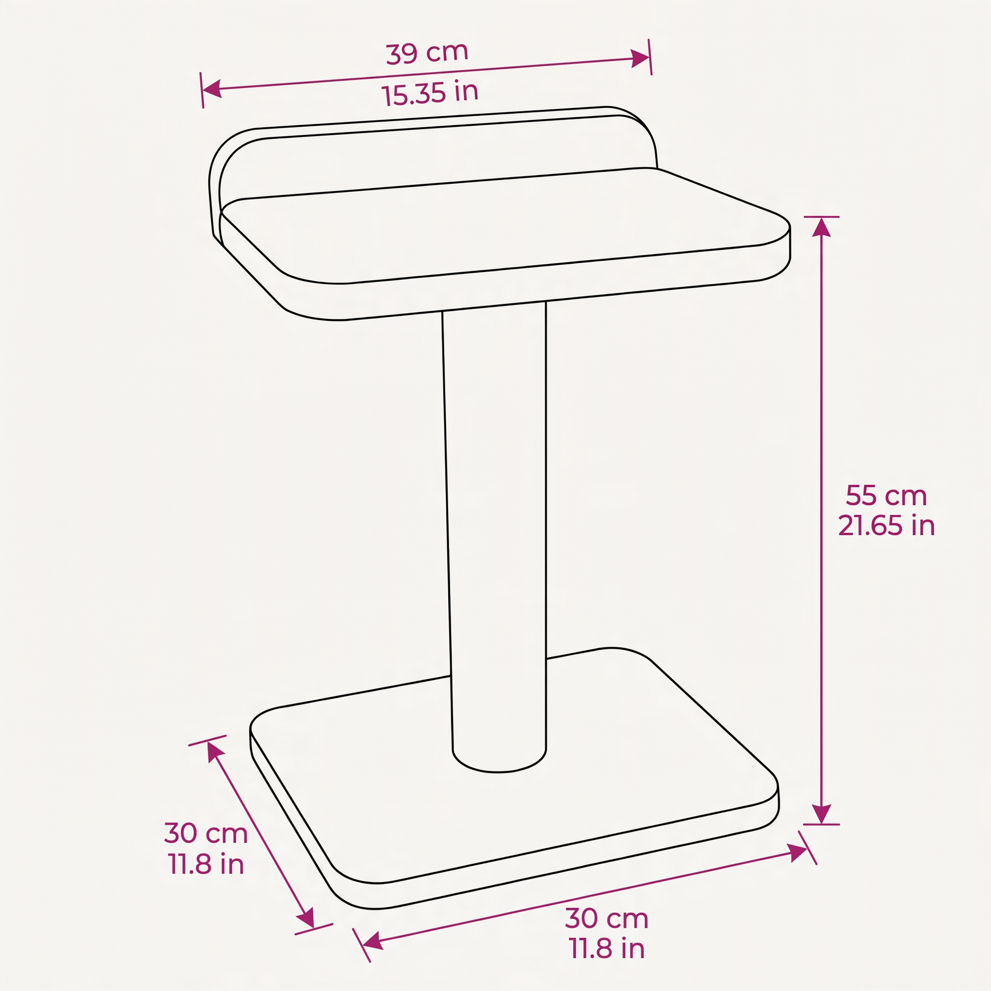 Noba Modern Plywood 1-Level Cat Tree