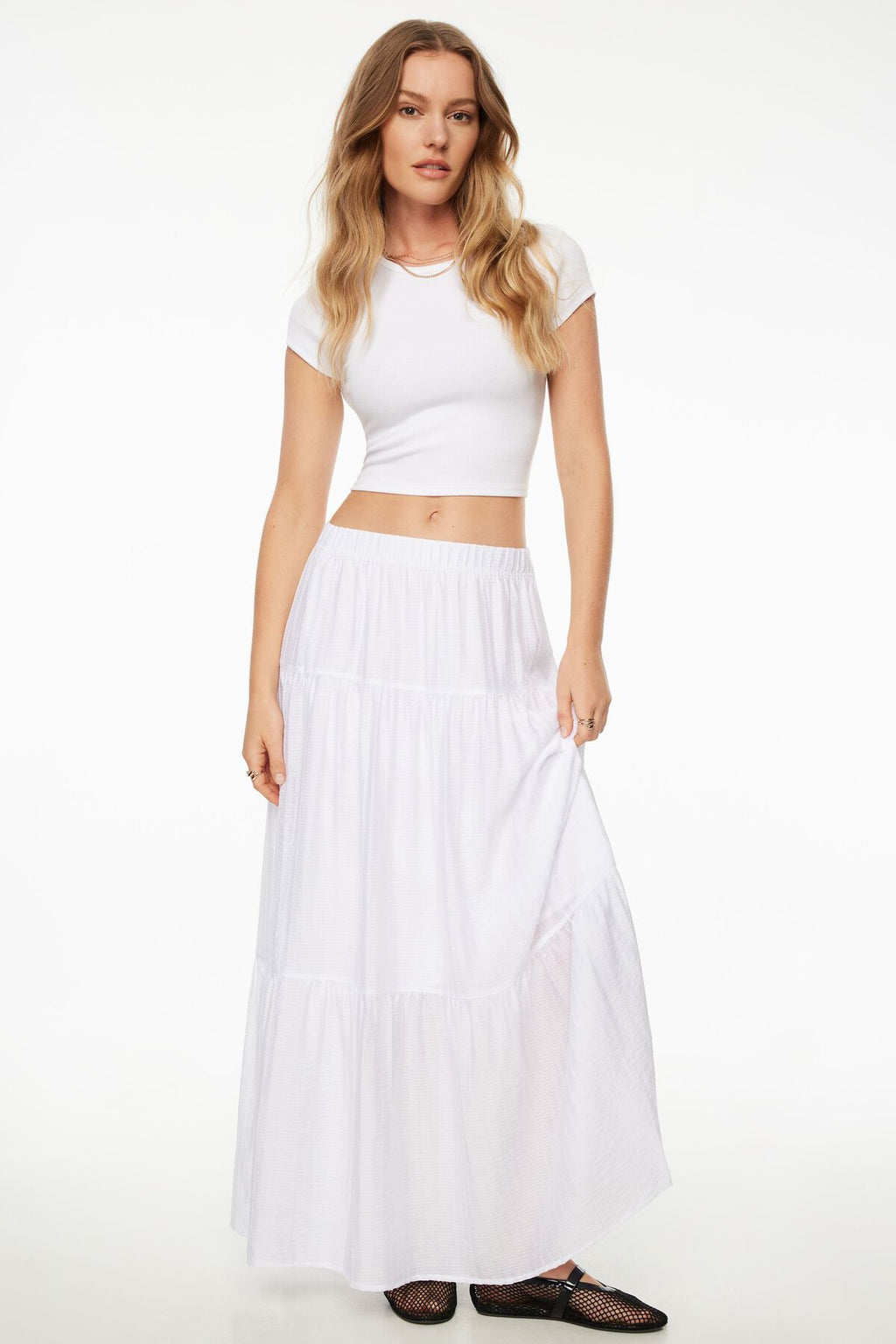 Jupe longue à volants Daisy