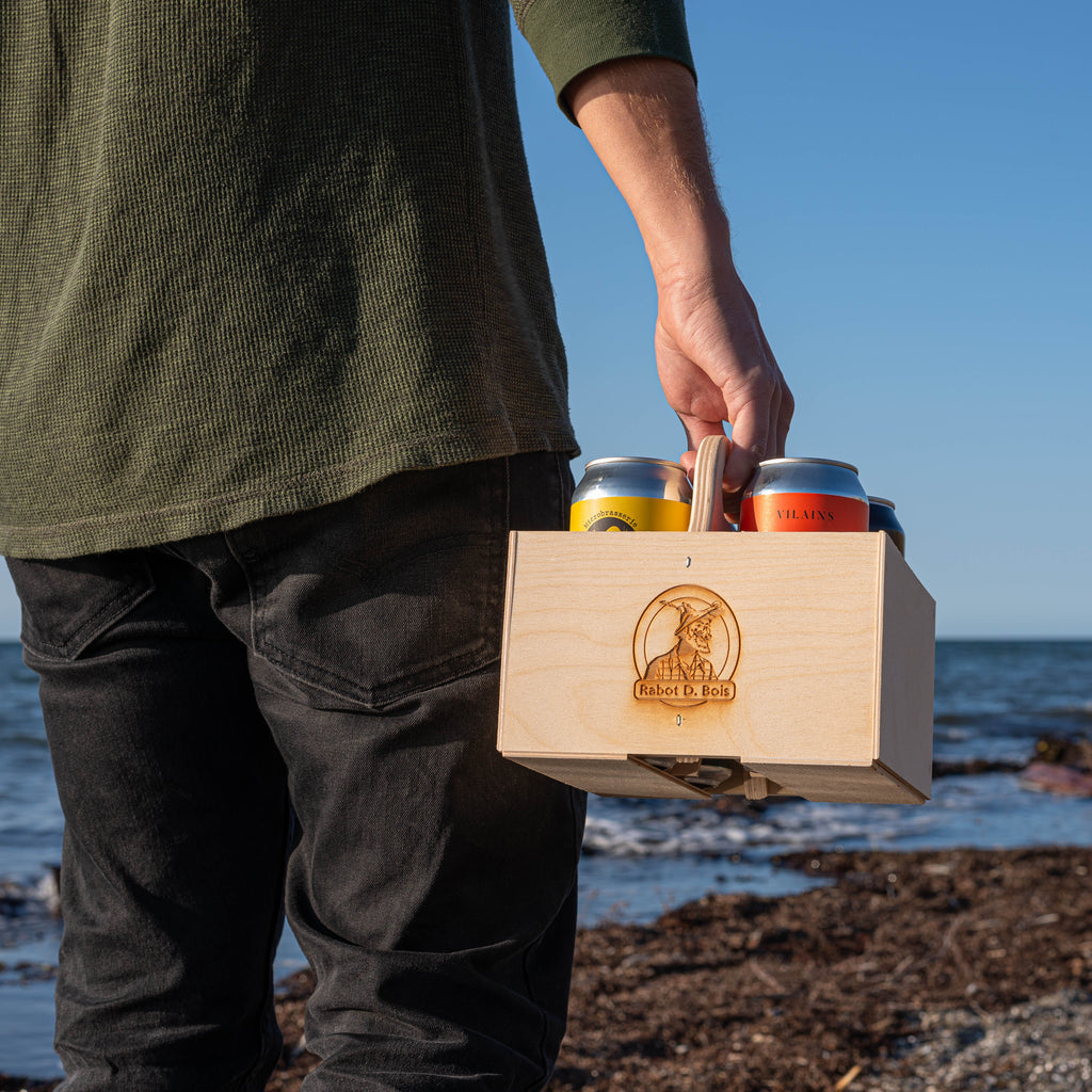 Wooden Case for Bottles and Cans, Economy Size