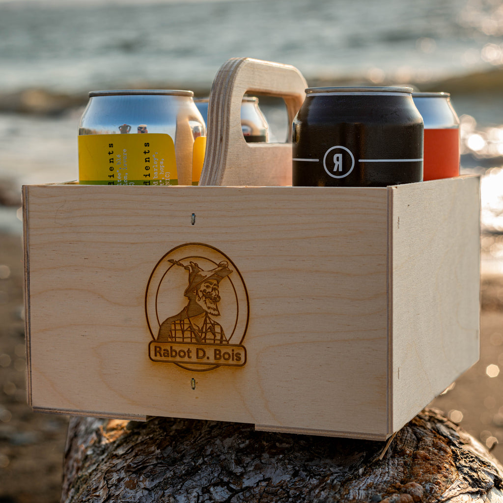 Wooden Case for Bottles and Cans, Economy Size