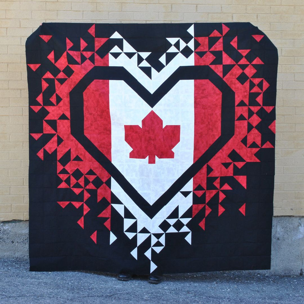 Exploding Heart of Canada Quilt Pattern